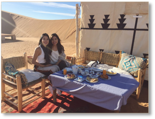 RESTAURANT IN TAFOUYTE LUXURY CAMP IN MERZOUGA